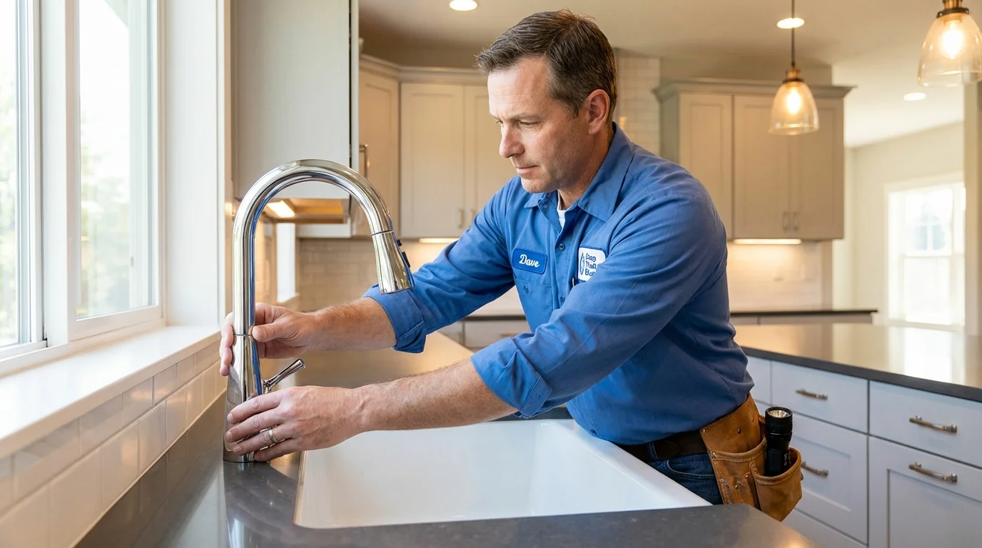 Kitchen faucet installation by Johns Plumbing LLC in Nash