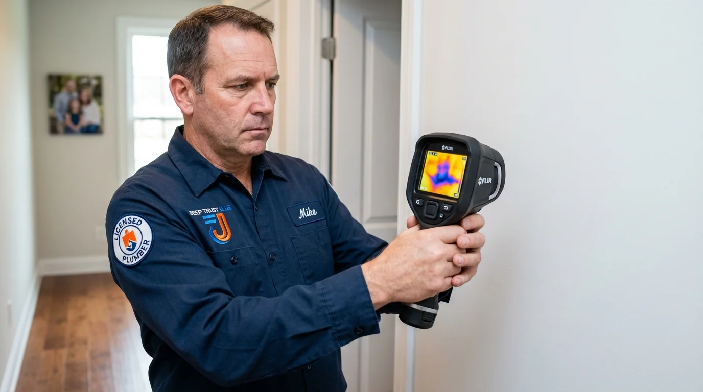 Thermal imaging leak detection by Johns Plumbing LLC in Nash